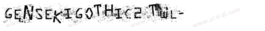 GenSekiGothic2 TWL字体转换